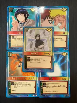 【SALE】6 Cards Set Rare Damaged NARUTO Trading Card Game BANDAI japanese - Image 1