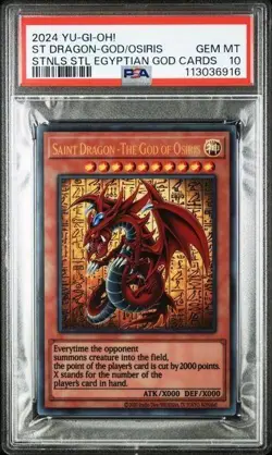 PSA10 Yu-Gi-Oh God Cards Slifer Obelisk Ra Stainless Steel Set 3 Sequential - Image 4