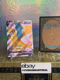 Pokemon TCG Charizard V SWSH Black Star Promo SWSH050 Holo Promo NM +MTG CARD - Image 1