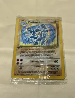 Machamp 8/102 - FACTORY SEALED HOLO RARE - Pokemon Base Set 1st Edition Card TCG - Image 1