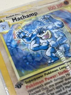Machamp 8/102 - FACTORY SEALED HOLO RARE - Pokemon Base Set 1st Edition Card TCG - Image 5