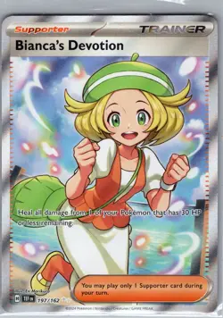 Bianca's Devotion 197/162 Full Art Trainer - Temporal Forces - Pokemon Card - NM - Image 1