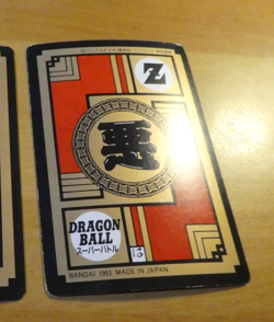 DRAGON BALL GT Z DBZ SUPER BATTLE PART CARD CARDDASS CARTE 216 JAPAN 1993 MINT - Image 2