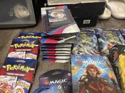 Lot Of 40 Pokemon Mtg Booster Packs And 4 Pokemon Battle Decks - Image 3