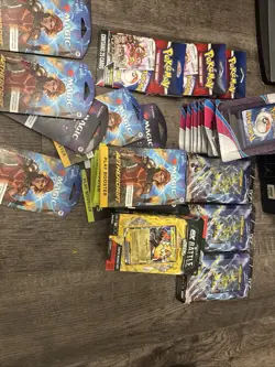 Lot Of 40 Pokemon Mtg Booster Packs And 4 Pokemon Battle Decks - Image 4