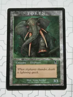 Elephant Token Odyssey Player Rewards Promo LP/NM L4 - Image 1