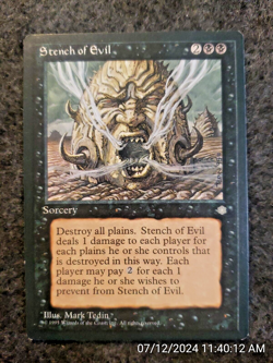 STENCH OF EVIL - Magic: The Gathering - Ice Age (1995) (DS3D1G9) - Image 1
