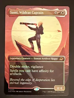 Sami, Wildcat Captain (Borderless) Edge of Eternities Foil - Image 1