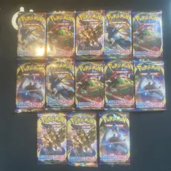 Pokemon TCG Sword and Shield Base Set Booster Pack Lot Of 13 Packs New - Image 1