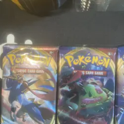 Pokemon TCG Sword and Shield Base Set Booster Pack Lot Of 13 Packs New - Image 2