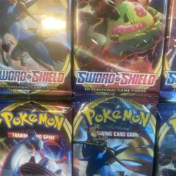 Pokemon TCG Sword and Shield Base Set Booster Pack Lot Of 13 Packs New - Image 4