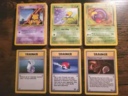 Pokemon 100% Complete Base Set Jungle Fossil Commons NM-LP w Trainers energy - Image 1