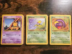 Pokemon 100% Complete Base Set Jungle Fossil Commons NM-LP w Trainers energy - Image 2