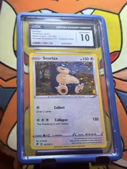Snorlax Cosmos Holo 141/192 Pokemon 2023 CGC Gem Mint 10 - Image 1