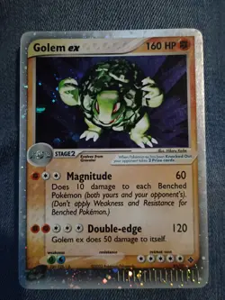 Pokemon TCG Golem EX Dragon 91/97 Holo Rare - Image 1