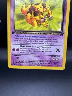 Pokemon TCG Dark Kadabra 39/82 1st Edition Team Rocket Uncommon LP - Image 4