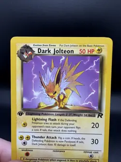Pokemon TCG Dark Jolteon 38/82 Team Rocket Regular 1st Edition Vintage WoTC LP - Image 3