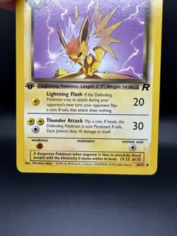 Pokemon TCG Dark Jolteon 38/82 Team Rocket Regular 1st Edition Vintage WoTC LP - Image 4