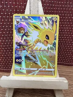 Pokemon Jolteon TG04/TG30 Ultra Rare SWSH09: Brilliant Stars Trainer Gallery NM - Image 1