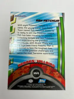 Pokemon 2000 Topps TV Animation Edition - Ash Ketchum (HV1) - Non Holo - LP - Image 2