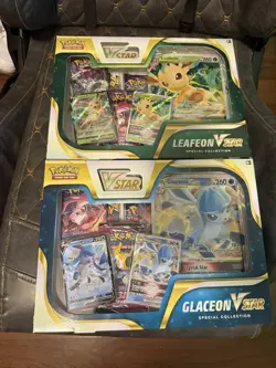 Pokemon TCG Leafeon, Glaceon VSTAR Special Collection Box (Lot2) Factory Sealed - Image 1
