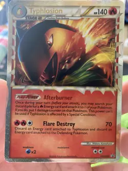 2010 Pokemon, HeartGold SoulSilver Promos, #HGSS9 Typhlosion Prime, Black StarLP - Image 1