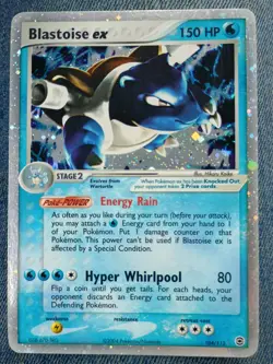 Pokemon TCG Blastoise EX 104/112 FireRed & LeafGreen Holo Rare - Image 1