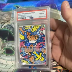 2024 Pokemon TWM Tatsugiri Illustration Rare PSA 10 Gem MT #186/167 Pokemon TCG - Image 2