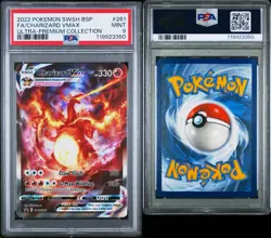 POKEMON PSA 9 2022 Black Star Promo Charizard VMAX SWSH261 - Image 1
