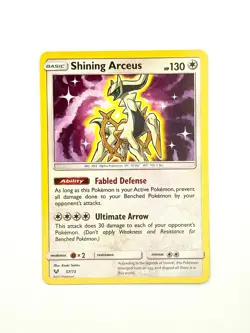 Shining Arceus 57/73 Shining Legends Shiny Holo Rare Pokemon TCG - Image 1