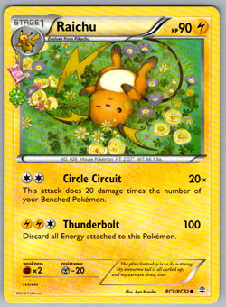 Pokemon Raichu Radiant Collection Generations RC9/RC32 LP - Image 1