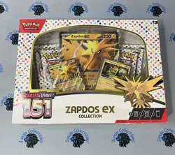 Pokemon TCG Scarlet & Violet 151 Zapdos EX Collection Box NEW SEALED RARE - Image 1