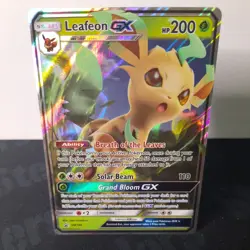 Leafeon GX - SM146 Pokemon Black Star Promo Sun & Moon Holo Foil Card LP - Image 1
