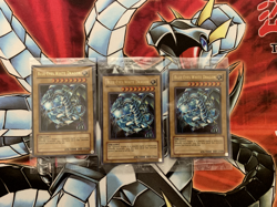 3x SEALED Yugioh Blue-Eyes White Dragon JMP-001 Ultra Rare Shonen Jump Konami - Image 1