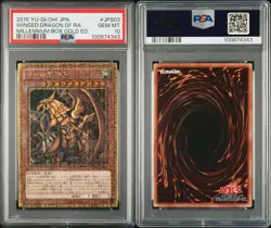 PSA10 Yu-Gi-Oh! Slifer the sky dragon Obelisk Ra millennium Box Gold ED 2015 JP - Image 5