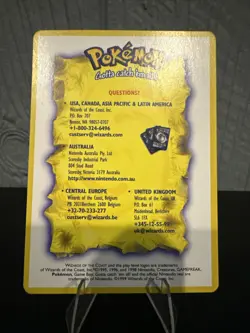 Pokemon TCG Card Questions Theme Deck Insert Card Wizards 1999 - Very Good - Image 1