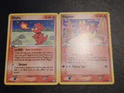 POKEMON TCG CARDS MAGBY + MAGMAR 24/109 44/109 EX TEAM ROCKET RETURNS NM/VLP - Image 1