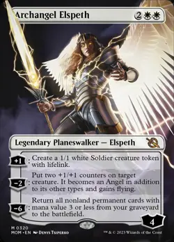 [1x] Archangel Elspeth - Borderless Near Mint, English March of the Machine MTG - Image 1