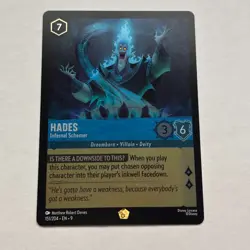 Hades 151/204 Disney Lorcana Fabled Legendary Cold Foil Card NM - Image 1
