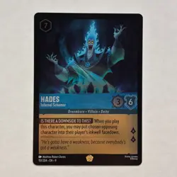 Hades 151/204 Disney Lorcana Fabled Legendary Cold Foil Card NM - Image 2