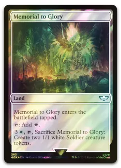 Memorial to Glory (Surge Foil) #283 (NM) Warhammer 40,000 40K Magic MTG - Image 1