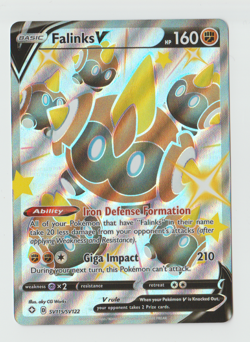 Pokemon Falinks V SV115/SV122 Shiny Rare Shining Fates - Image 1