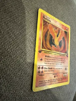 1999 Pokemon Fossil 27 Moltres 1st Edition NON Holo - Image 2