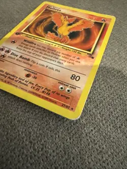 1999 Pokemon Fossil 27 Moltres 1st Edition NON Holo - Image 5