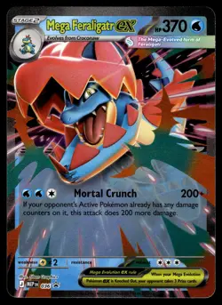 Mega Feraligatr ex 036 Holo Promo ME: Mega Evolution Promo Pokemon Near Mint - Image 1