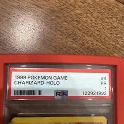 1999 Pokemon Game Charizard-Holo PSA 1 PR - Image 3