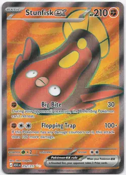 Stunfisk ex 252/217 Ultra Rare Ascended Heroes Pokemon Near Mint - Image 1