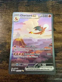 Pokemon TCG Charizard EX SIR 199/165 Scarlet & Violet 151 LP-NM - Image 1