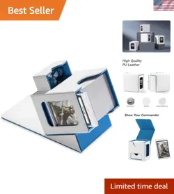 Luxury Commander Card Box with Magnetic Closure - Fits 100 Double-Sleeved Cards - Image 1