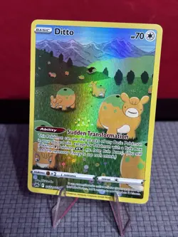 Ditto GG22/GG70 Crown Zenith Galarian Gallery Ultra Rare Holo NM Pokemon - Image 1